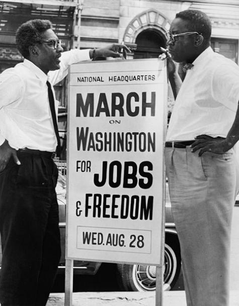 1963 march on Washington BayardRustinNYWTS3